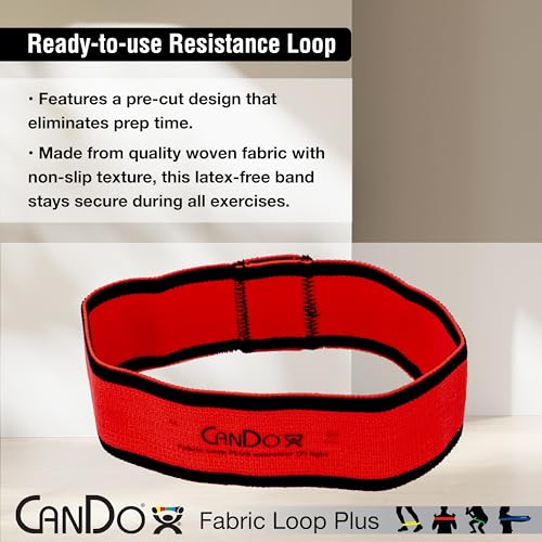 CanDo Fabric Loop Plus, Resistance Exerciser Loops, Set of 3 - size: 12", style: Medium to X-Heavy Strength