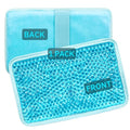 Gel Beads Ice Pack Ice Bag with Strap-1 Pack Reusable Hot & Cold Pack Compress for Knee, Shoulder, Foot, Back, Ankle, Neck, Hip, Elbow, Wisdom Tooth-7.76''x4.93''(Blue) - color: Blue-1 Pack