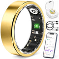 Smart Ring Fitness Tracker for Men & Women with Sleep, Heart Rate & SpO2 - color: Gold, size: 10