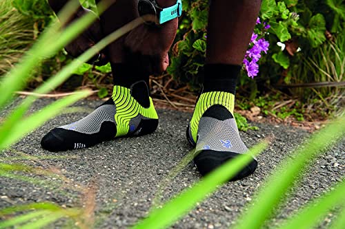 Quarter Support Socks by Balega - color: Light Grey/Black, size: Medium