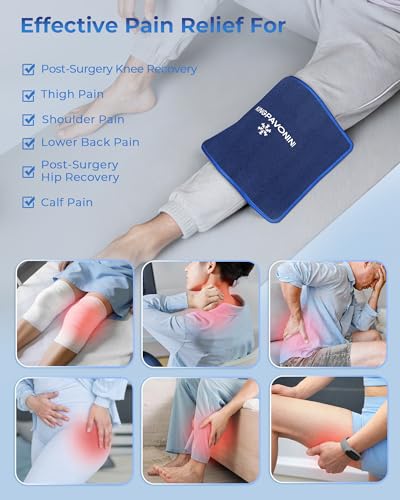 KingPavonini Soft Large Ice Packs for Injuries Reusable, 2 Packs, 11"x15" - style: Large (Pack of 2)
