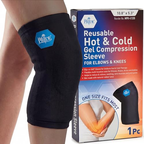 MED PRIDE Gel Compression Sleeve for Elbow and Knee, Hot & Cold Therapy