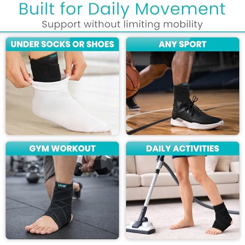 Vive Ankle Brace – Plantar Fasciitis Brace & Ankle Compression Sleeve