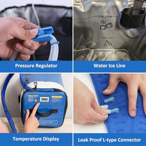 Cold Therapy Machine for Hip Post Surgery with Leak-Proof Hip Pad