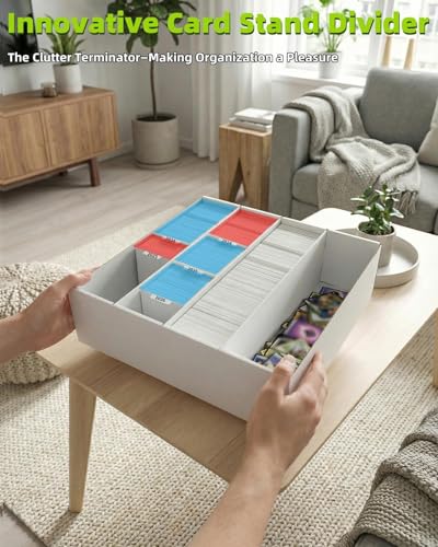 Card Storage Bbox, 4 Row Card Box for Standard Card with Card Stoppers 1Pcs - size: 1 piece 14in for Standard