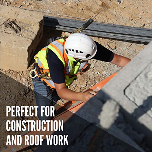 Malta Dynamics Warthog Safety Harness for Construction – Fall Protection Harness with Back D-Ring, Fall Indicators, & Chest and Leg Buckles, OSHA & ANSI Compliant (L-XL) - size: Large-Xlarge