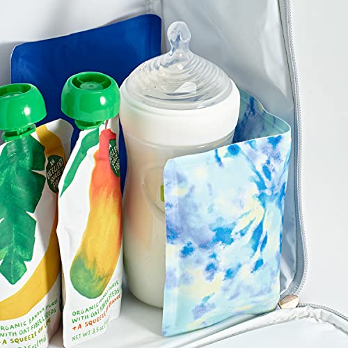 Fit & Fresh Cool Coolers Soft Ice Packs for Lunch Bags & Coolers, 2pk - color: Aqua Tie Dye (2 Pack)