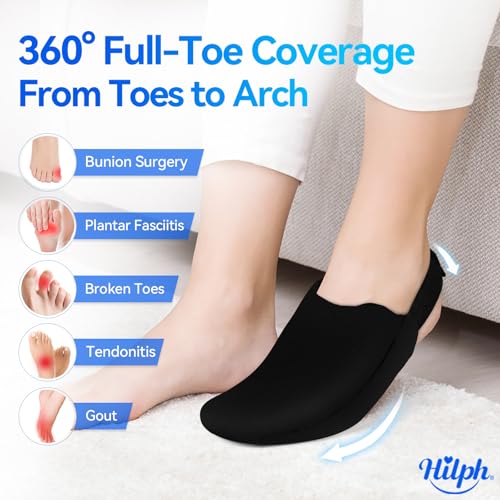 Hilph Foot Toes Ice Pack Wrap for Broken Toes & Bunion Surgery Recovery - style: Black