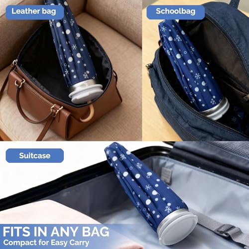 Reusable Ice Pack for Injuries, Snowflake Design Hot & Cold Therapy Pack, Leak-Proof Cold Bag for First Aid, Sports & Home Use,(6 in + 9 in + 11 in) (Set with Wrap) - size: 6 in + 9in+ 11 in