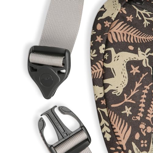 KAVU Canvas Spectator Belt Bag, Cotton Fanny Pack for Travel - color: Whimsical Trail