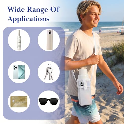 SynHHergyx 3 PCS Adjustable Mesh Water Bottle Holder with Strap and Pocket