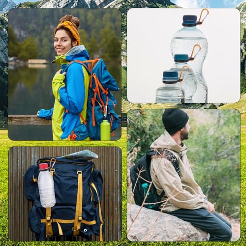 6 PCS Silicone Water Bottle Carrier, Camping, Traveling