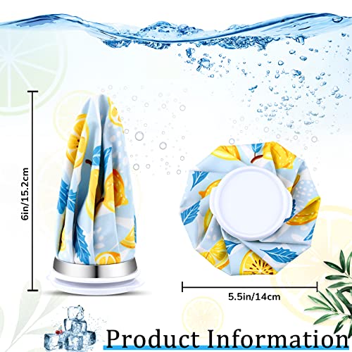 Honoson 4 Pack Reusable Ice Bag Hot Cold Bag Leakproof, Cartoon Fruit Style - style: Cartoon Fruit Style