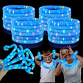 12-24 PCS Blue Glow Sticks Halloween Party Favors Toys for Kids Adults - style: Blue