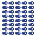 PATIKIL Running Bib Race Clips, 40 Pcs Race Fastener Race Number Buckle Fixing System Marathon Number Buckles Fasteners Holders for Runners Field, Dark Blue - color: Dark Blue