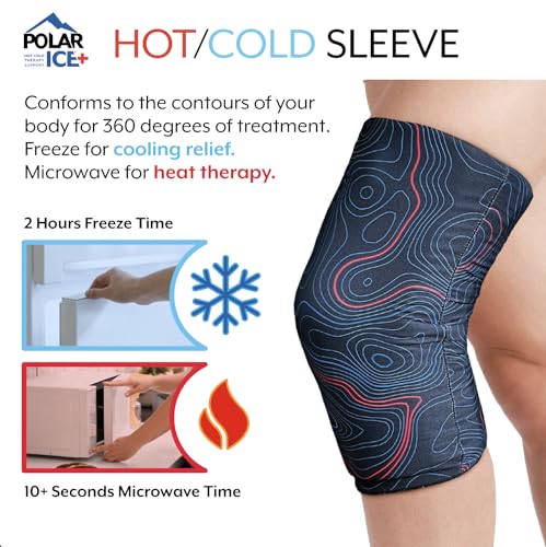 Brownmed Polar Ice Hot/Cold Therapy Sleeve, Soft Gel Lining, Small/Medium - size: S/M