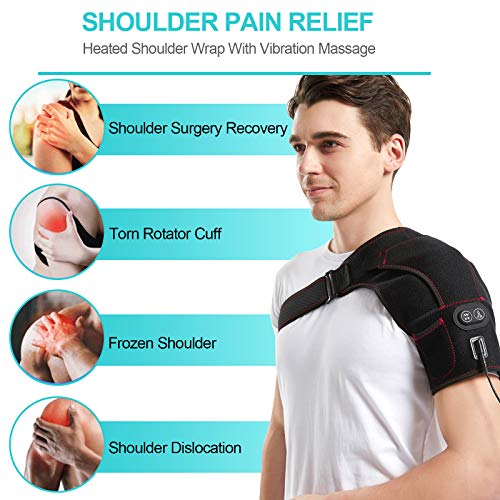 Shoulder Heating Pad, Heated Shoulder Wrap for Frozen Shoulder Pain Relief