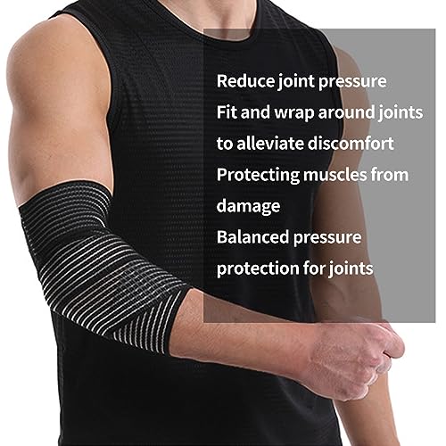 Compression Bandage Wrap, Knee Lower Leg Calf Support Band, Lower Leg Compression Wrap Brace, Thigh Compression Sleeve, Leg Brace for Sciatica Pain Relief for Football Basketball Running, Adjustable