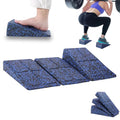 Slant Board 3 Pcs Squat Wedge for Calf Stretching - color: Black Blue Mixed