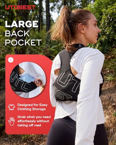 UTOBEST Allite Lightweight Hydration Vest with 500ml Soft Flask - color: Contains Blue Bottle