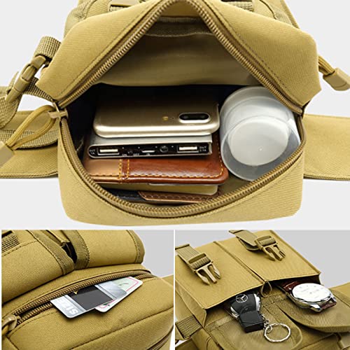 Outdoor Sports Waist Bag Cycling Waist Bag with Bottle Holder Tactic Waist Bag Tactical Fanny Pack for Cycling Running Hiking Fishing Climbing - color: Black Stripe
