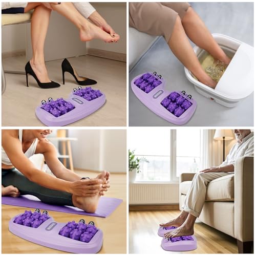 Foot Massage Roller, Plantar Fasciitis Relief with Cat Claw Acupressure Design, Portable Compact Reflexology Tool for Gym/Travel, ABS Plastic Deep Tissue Therapy&Instant Muscle Relaxation