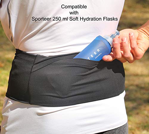 Sporteer VersaMod Multi-Pocket Running Belt - Travel Waist Pack (X-Large) - size: X-Large