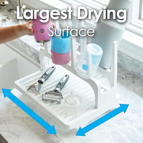 PopYum White Space Saving Drying Rack from 100% Recycled Bottles - color: White