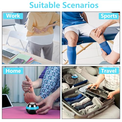 Cold Massage Roller Ball – Ice Massage Ball Cold and Hot for Deep Tissue and Sore Muscle Relief of Stiffness and Stress, Body, Neck, Back, Foot