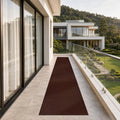 2 x 21 Ft Non Slip Entryway Runner Rug - color: Brown, size: 2' x 21' (Rectangular)