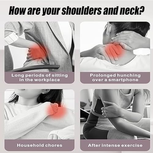 6-Wheel Handheld Massage Roller for Muscle Pain Relief (Blue) - color: Blue