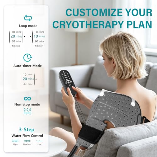 ICYTHRP Programmable Timer Cold Therapy Machine for Shoulder w/Quiet Pump