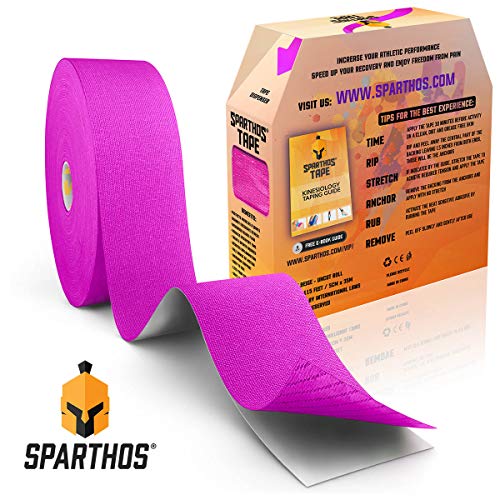 Sparthos Kinesiology Tape Roll - Uncut KT Kinesio Tape, 115 ft Bulk - Pink - color: Wild Pink