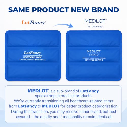 LotFancy Ice Pack for Injuries, Reusable Large Hot Cold Pack for Therapy, Heating or Cooling Gel Pad for Back Shoulder Knee Waist Sprains, Muscle or Joint Pain Relief, 14" x12" - style: 13.8x11.8in