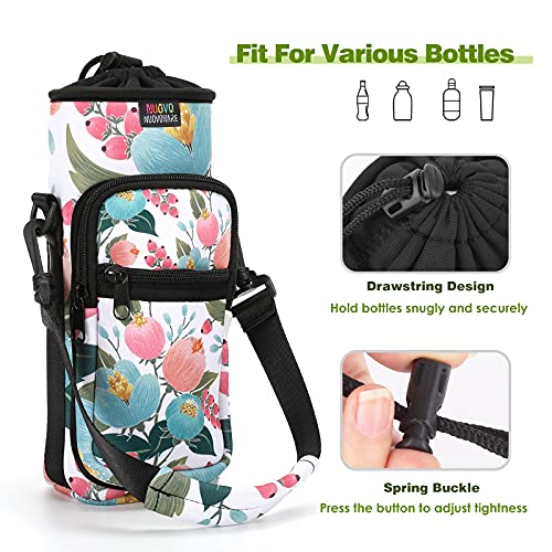 Nuovoware Water Bottle Carrier Bag, 25oz/32oz, Rosebush pink - color: Rosebush Pink, size: 25-32 Ounces - Standard