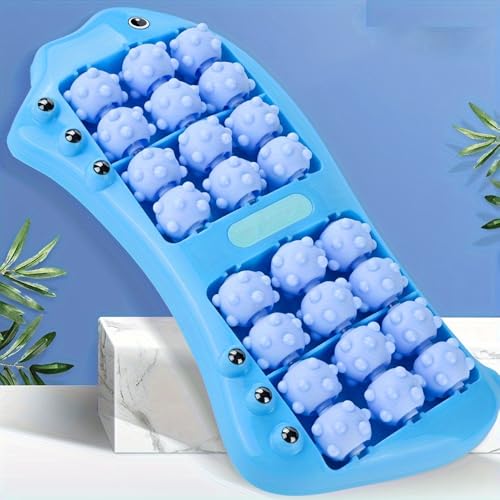 Foot Massager for Plantar Fasciitis Relief,Deep Tissue Muscle Recovery,Relaxing Gifts Massage Roller Tool for Feet (Blue) - color: Blue