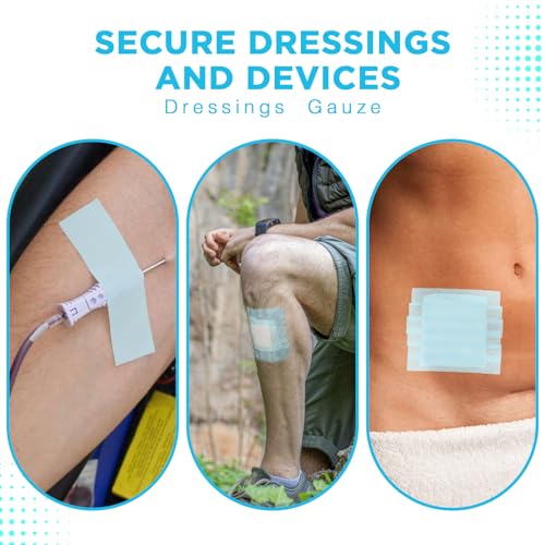 OK TAPE Silicone Medical Tape for Sensitive Skin 1" x 5yd 4 Rolls - color: Blue, size: 4 Rolls