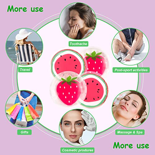 Hot and Cold Eye Pads, Reusable Eye Patches - color: Watermelons+strawberrys