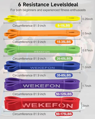 Resistance Bands Set, Pull Up Assist Bands - Stretch Resistance Band - Mobility Band Powerlifting Exercise Bands for Resistance Training, Physical Therapy, Home Workouts - color: Quad-color