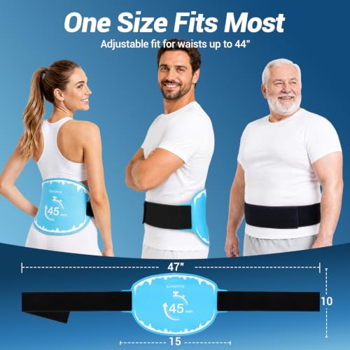 Comfytemp Ice Pack for Back Pain Relief, Sciatica Ease, 45 Min Long Lasting
