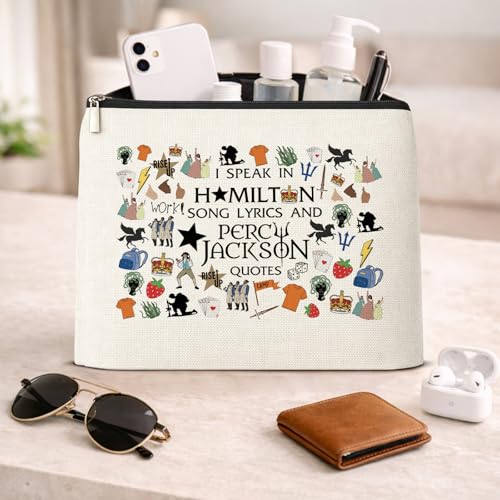 Pjo Merch Makeup Bag, Musical Merchandise Percy Movie Gifts for Fans - color: PJO