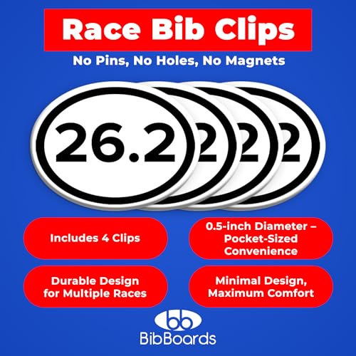 BibBoards bibSNAPS Race Bib Clips, 26.2, 4 Pack - color: 26.2