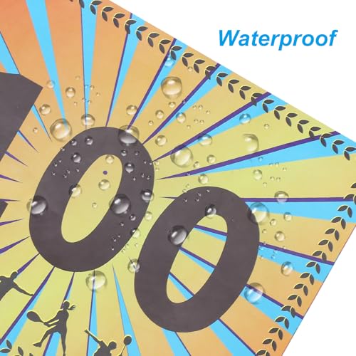 PATIKIL Tearproof Running Bib Numbers, Wheat Ears Waterproof Race Competitor Numbers with Safety Pin for Marathon Sports Game Competition Runner - style: 1-100