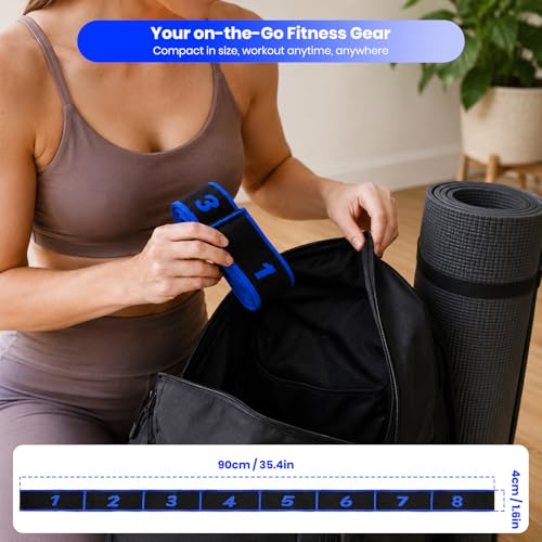 Resistance Band for Exercise, Physical Therapy, Rehab&Flexibility, Stretch Band for Yoga/Pilates/Dance/Gymnastics, Number Loop Elastic Strap for Body Shaping Home Gym