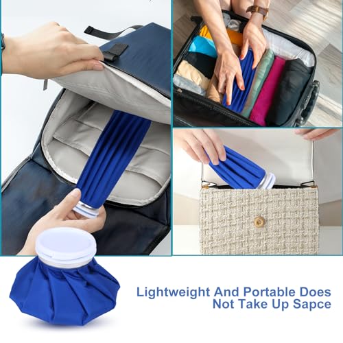Ice Bags for Injuries, 3rd Gen Reusable Ice Packs, Hot & Cold Therapy Pain Relief, Ice Bag No-Leak & Waterproof, Traditional Ice Pack, Versatile & Durable, Blue (6 in + 9 in + 11 in) - color: Blue - 6 in + 9 in + 11 in