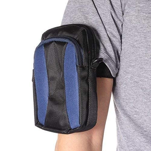 Universal Elastic Adjustable Sport Armband Strap for All Models of iPod with Silicone or MP3 or Leather Case and Multifunctional Outdoor Arm Bag with Armband Slots (1-Pack, Black) - size: 1pack