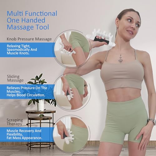 Fascia Massage Tool Myofascial Release Blaster Tools for Anti-Cellulite Skin Soothing Lymphatic Drainage Trigger Point Deep Tissue Neck,Shoulder,Lower Back,Psoas,Thighs,Butt & Full Body(Black) - color: Black, size: Small