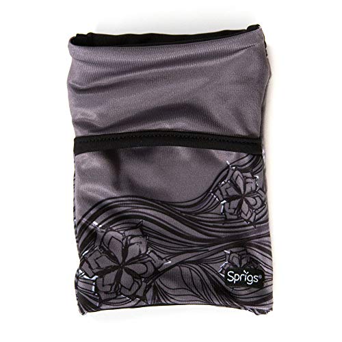Sprigs Wrist Wallet Running Wristband Pocket for Keys Cards Cash ID Phone - color: Gray Surf