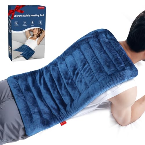 Comfytemp Large Microwavable Moist Heating Pad for Back, 12" x 22", 3.6 lb