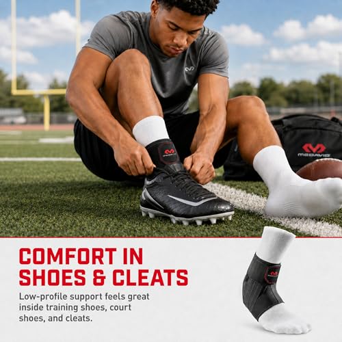 McDavid Ankle Brace, Low Profile Lace-Free Phantom Ankle Braces for Men Basketball and more. Lightweight Design, Advanced Strapping & Flex-Support - size: X-Small/Small
